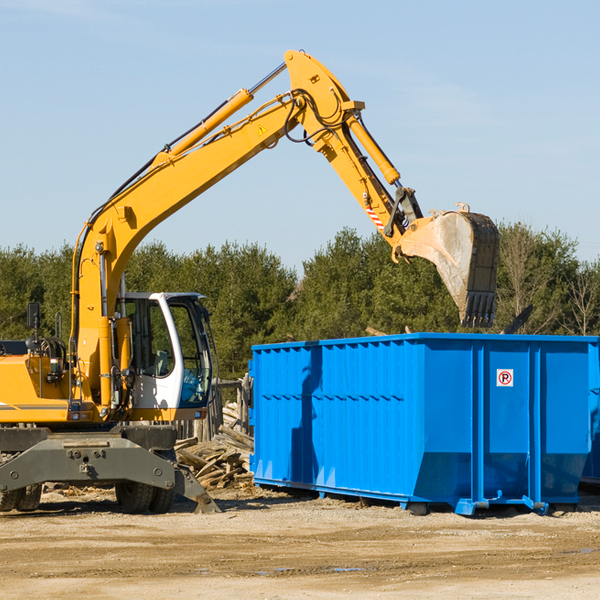 are there any restrictions on where a residential dumpster can be placed in Jonancy